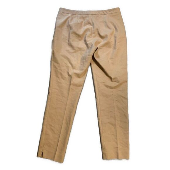 Calvin Klein Womens Solid Brown Khaki Mid Rise Dress Pants 8 Medium - Picture 2 of 4